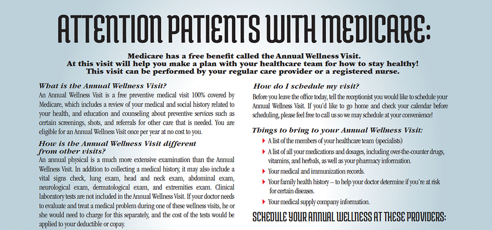 Attention Patients With Medicare!
