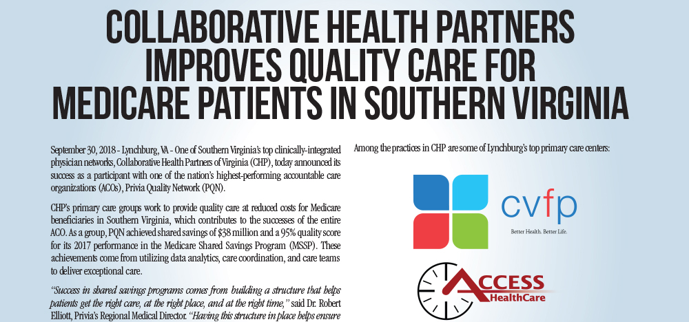 Collaborative Health Partners Improves Quality Care For Medicare Patients in Southern Virginia