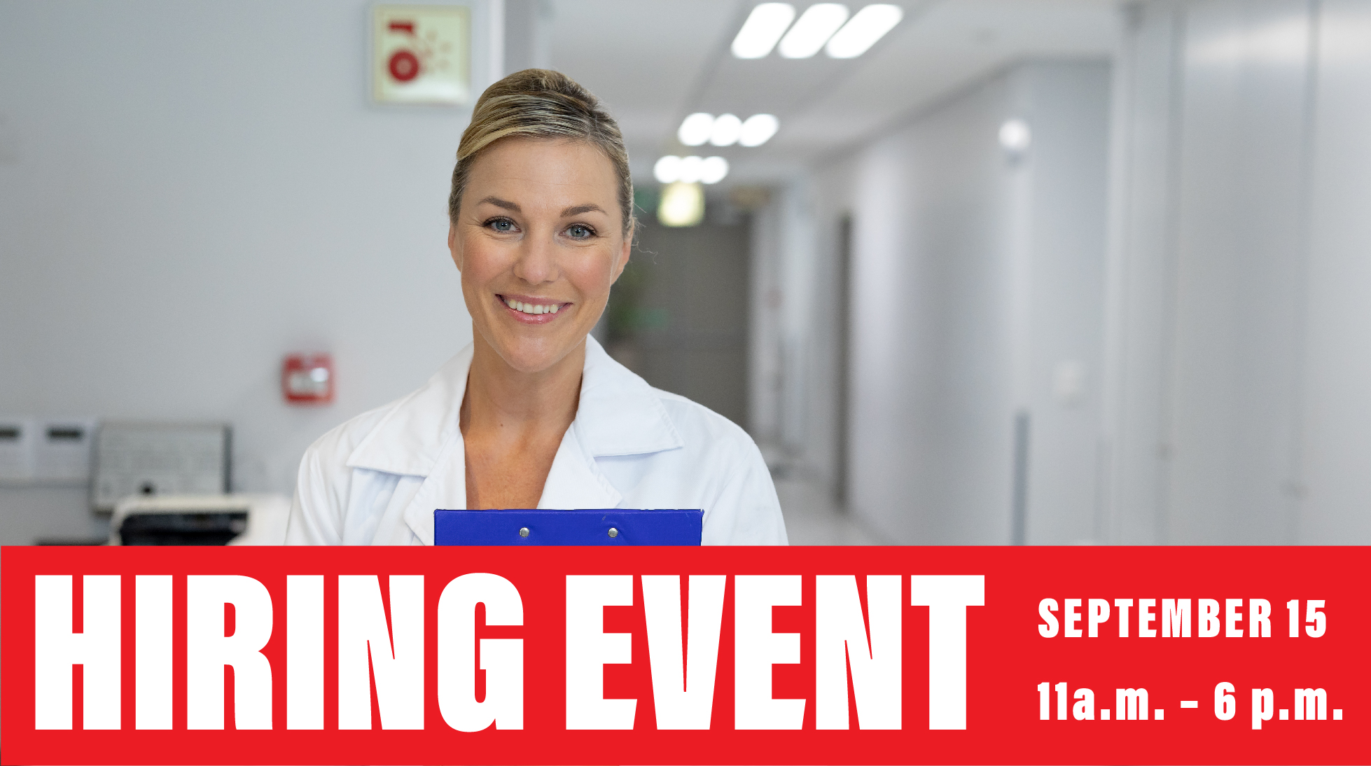 Join Us For Our Hiring Event on 9/15!