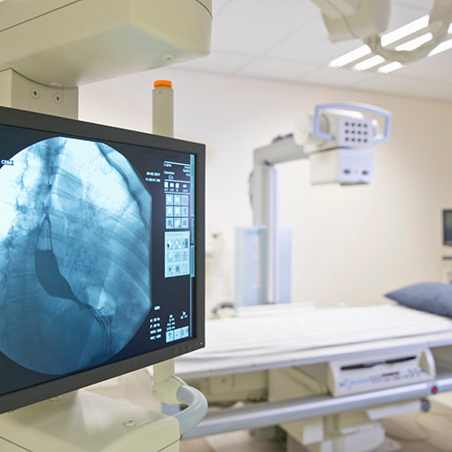 x ray machine in medical office